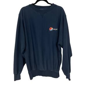 Vintage Pepsi Aramark Employee Blue Sweatshirt Size Medium